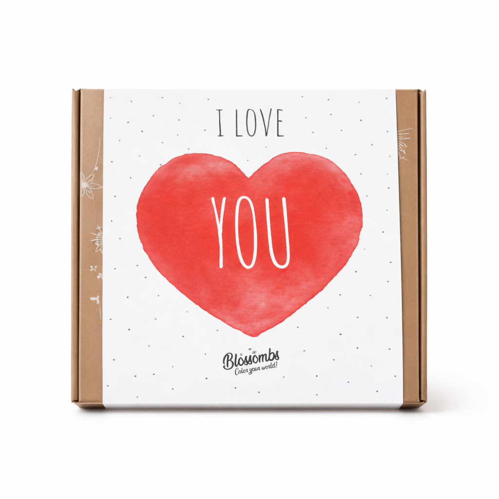 Siemenpallot lahjapakkauksessa (9 kpl) – I Love You | Valonlehti