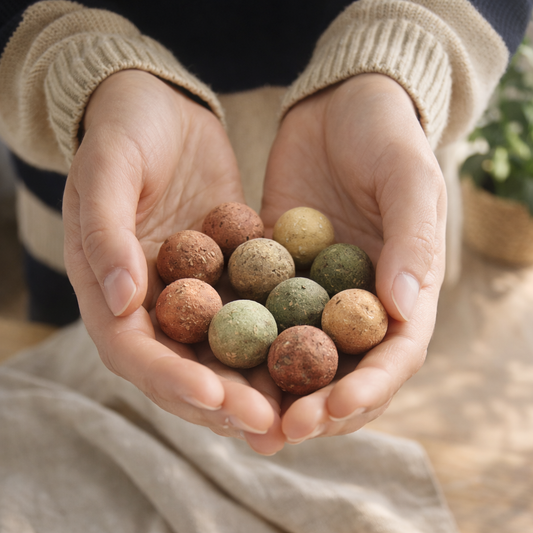 Siemenpallot lahjapakkauksessa (9 kpl) – I Love You | Valonlehti